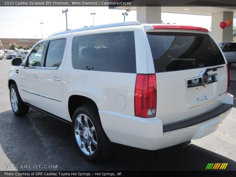 White Diamond / Cashmere/Cocoa 2010 Cadillac Escalade ESV Premium