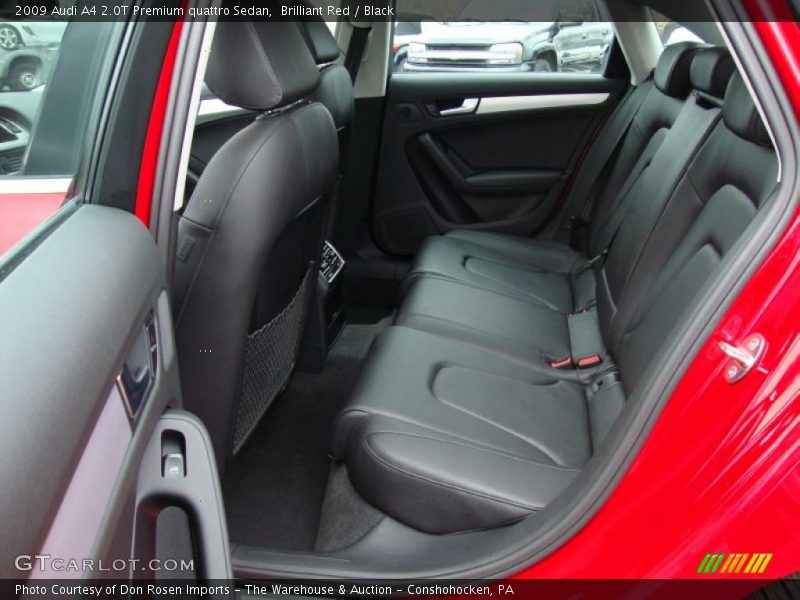 Brilliant Red / Black 2009 Audi A4 2.0T Premium quattro Sedan