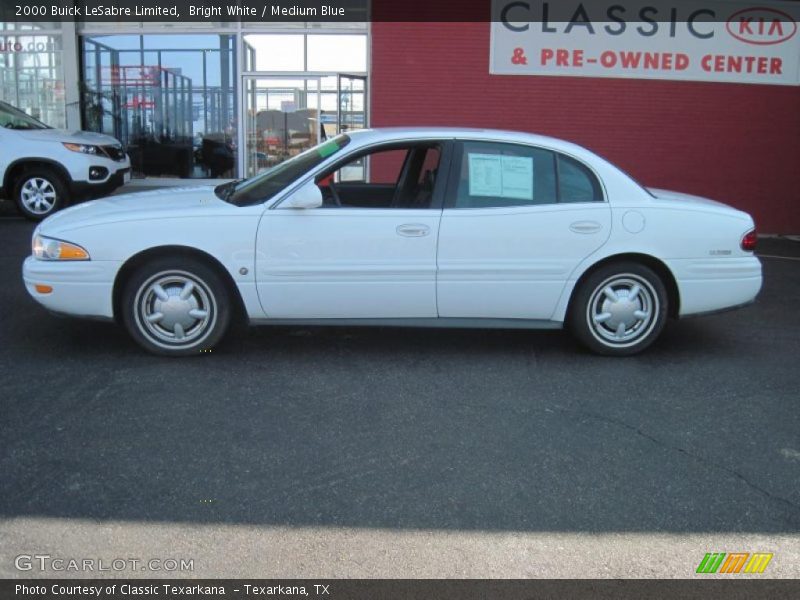 Bright White / Medium Blue 2000 Buick LeSabre Limited