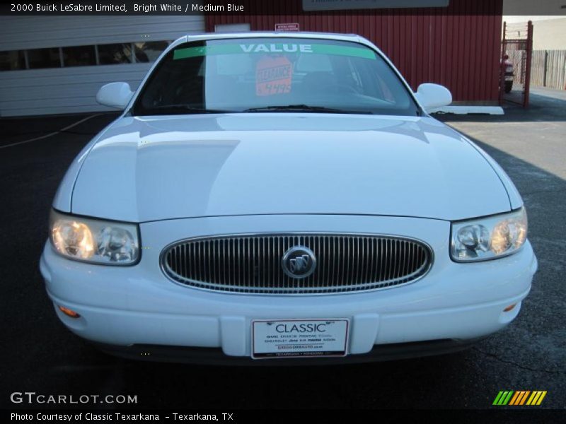 Bright White / Medium Blue 2000 Buick LeSabre Limited