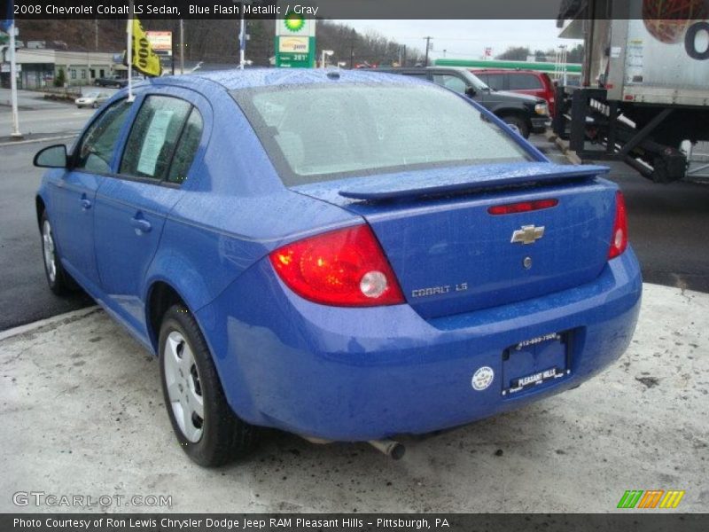 Blue Flash Metallic / Gray 2008 Chevrolet Cobalt LS Sedan