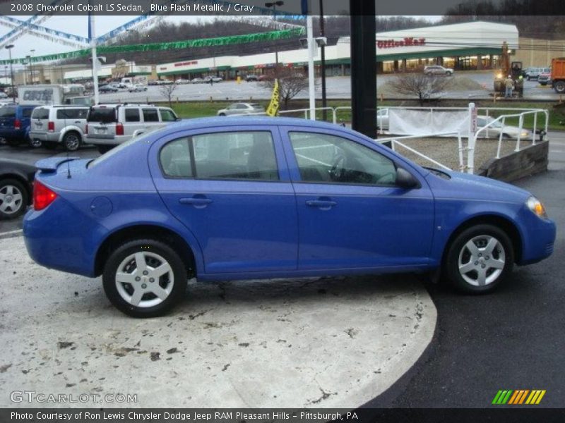 Blue Flash Metallic / Gray 2008 Chevrolet Cobalt LS Sedan