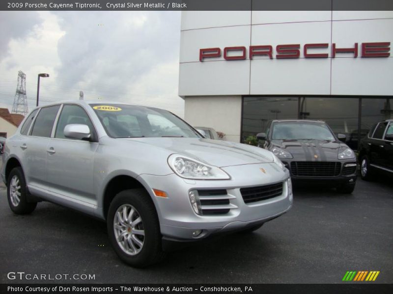 Crystal Silver Metallic / Black 2009 Porsche Cayenne Tiptronic