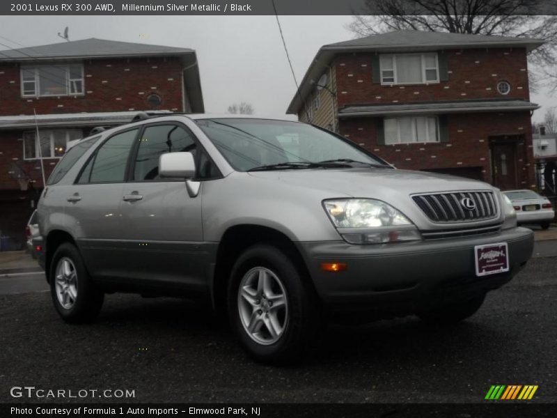 Millennium Silver Metallic / Black 2001 Lexus RX 300 AWD