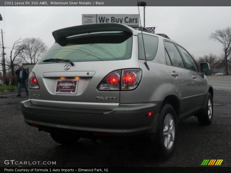 Millennium Silver Metallic / Black 2001 Lexus RX 300 AWD