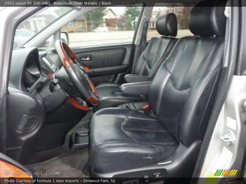 Millennium Silver Metallic / Black 2001 Lexus RX 300 AWD
