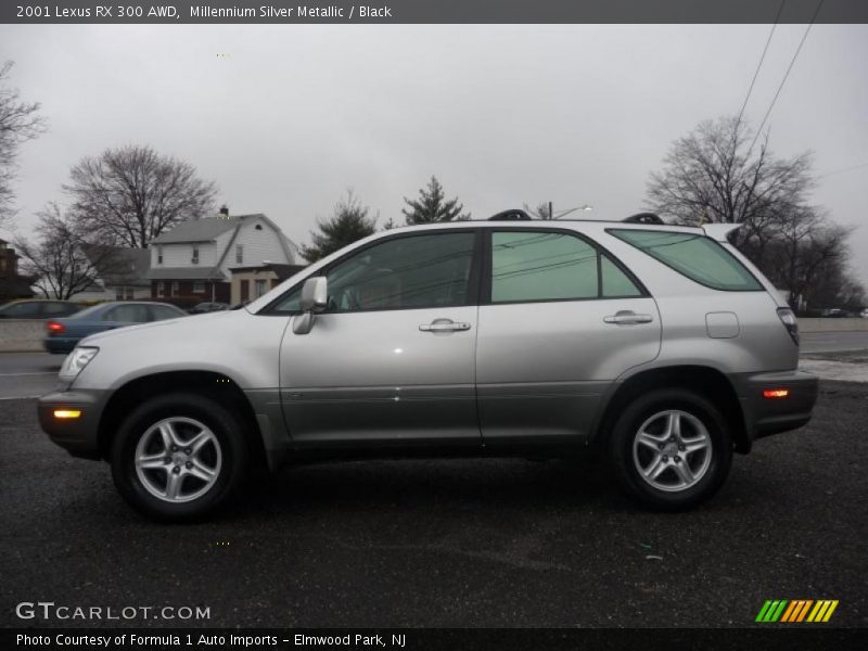 Millennium Silver Metallic / Black 2001 Lexus RX 300 AWD