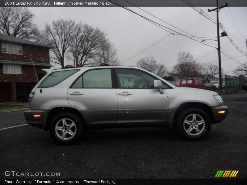 Millennium Silver Metallic / Black 2001 Lexus RX 300 AWD