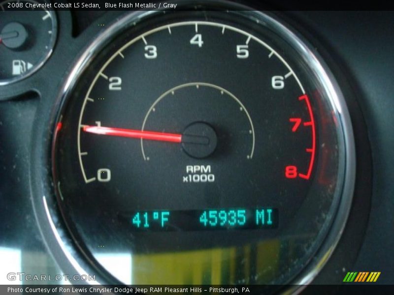 Blue Flash Metallic / Gray 2008 Chevrolet Cobalt LS Sedan