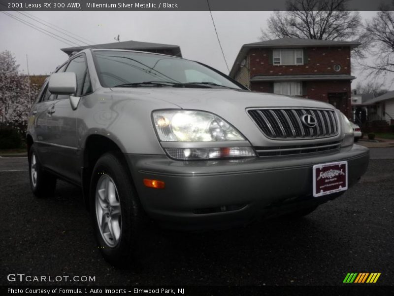 Millennium Silver Metallic / Black 2001 Lexus RX 300 AWD