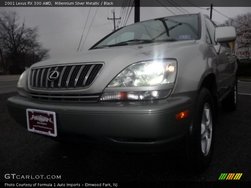 Millennium Silver Metallic / Black 2001 Lexus RX 300 AWD