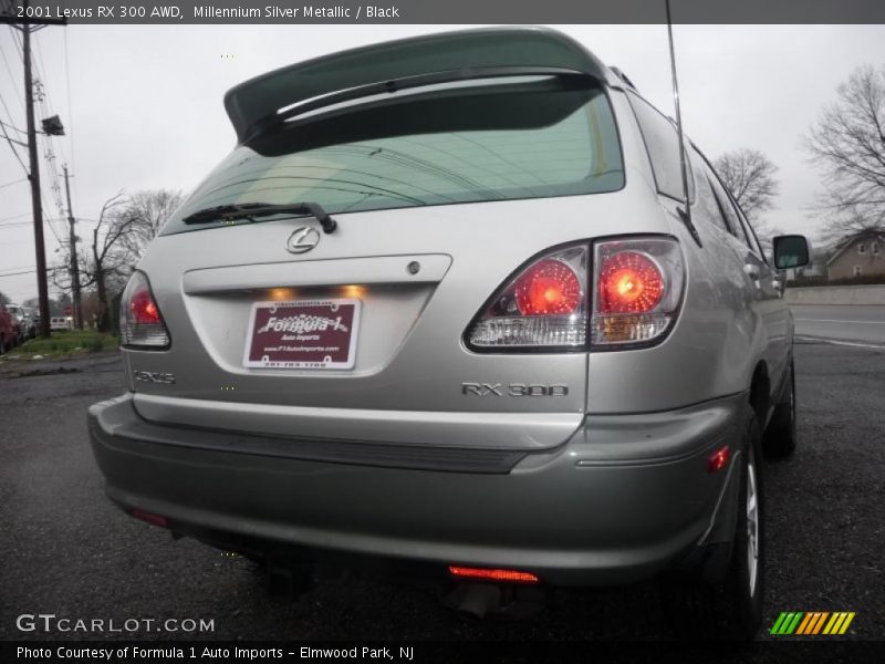 Millennium Silver Metallic / Black 2001 Lexus RX 300 AWD