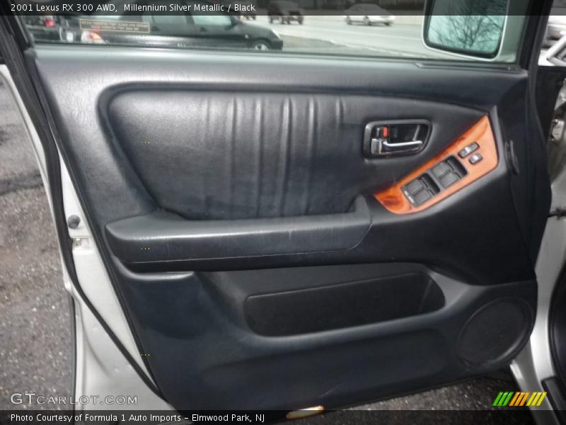 Millennium Silver Metallic / Black 2001 Lexus RX 300 AWD