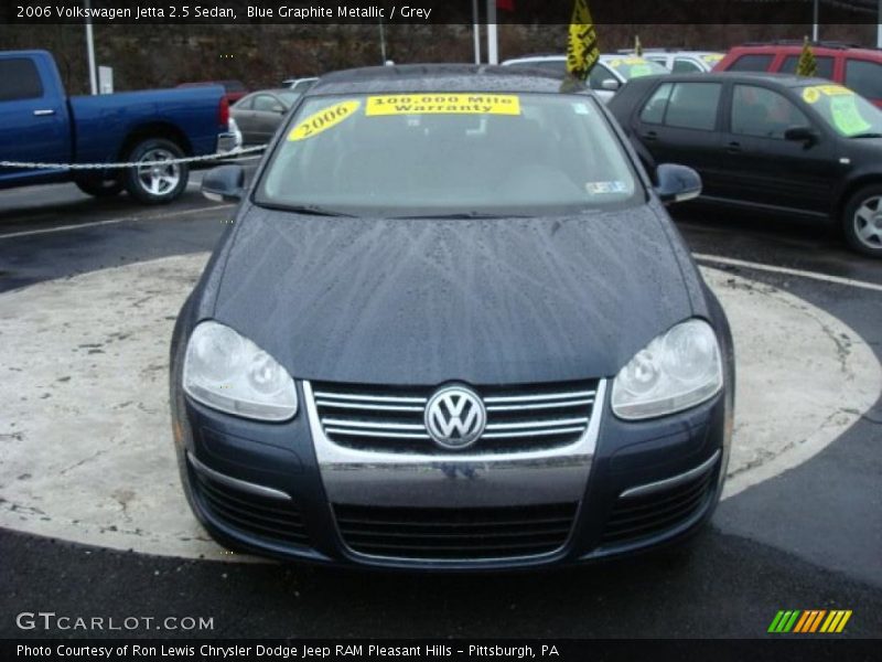 Blue Graphite Metallic / Grey 2006 Volkswagen Jetta 2.5 Sedan