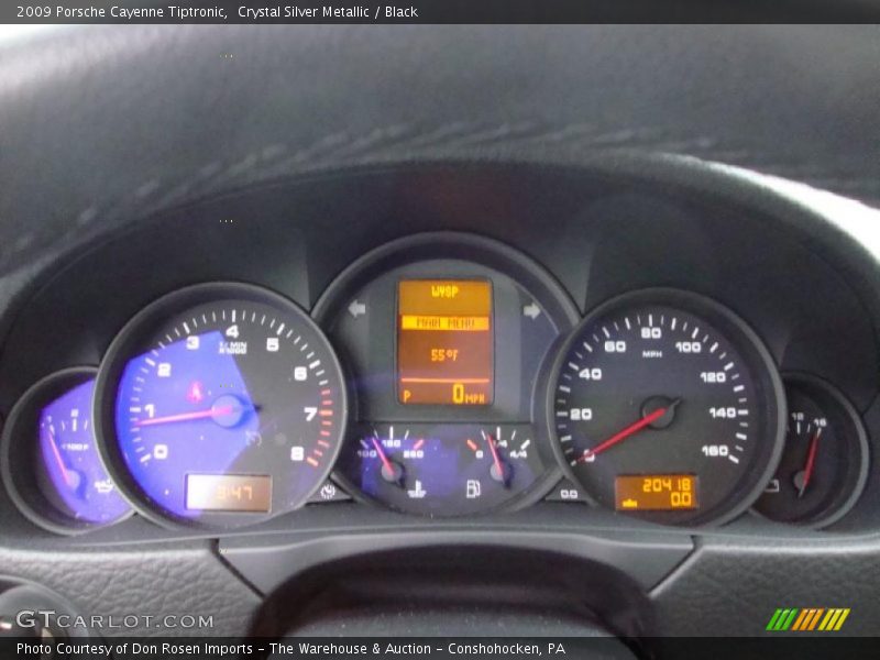 Crystal Silver Metallic / Black 2009 Porsche Cayenne Tiptronic