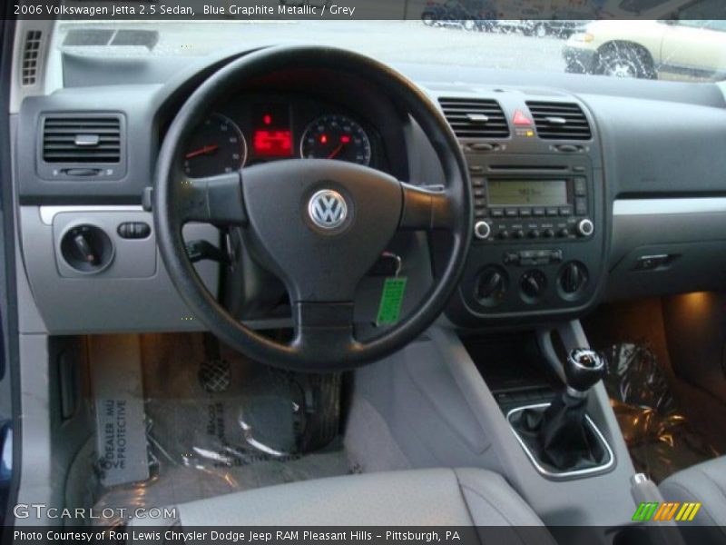 Blue Graphite Metallic / Grey 2006 Volkswagen Jetta 2.5 Sedan