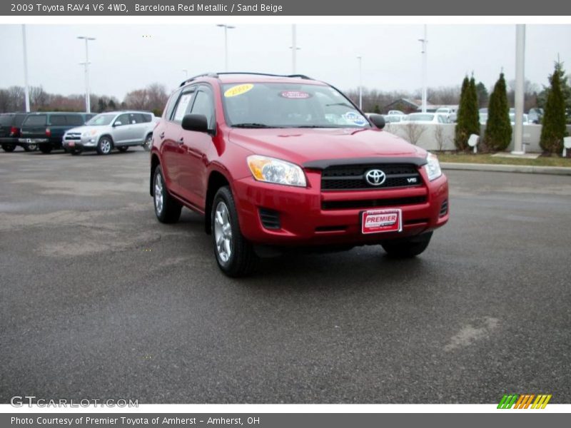 Barcelona Red Metallic / Sand Beige 2009 Toyota RAV4 V6 4WD