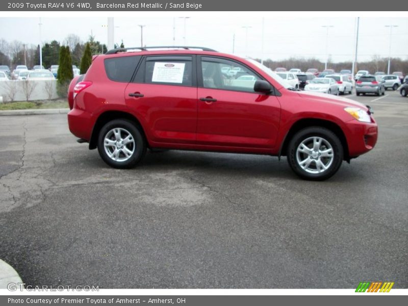 Barcelona Red Metallic / Sand Beige 2009 Toyota RAV4 V6 4WD