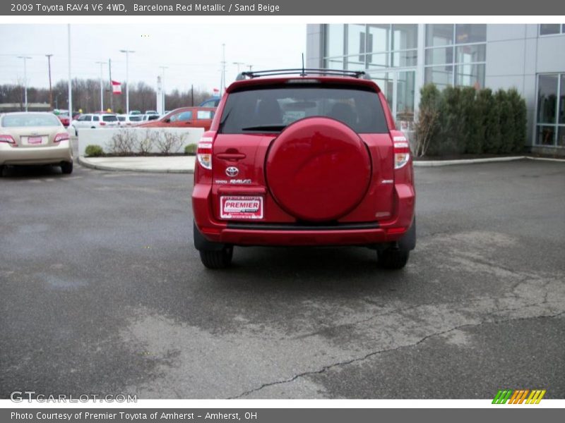 Barcelona Red Metallic / Sand Beige 2009 Toyota RAV4 V6 4WD