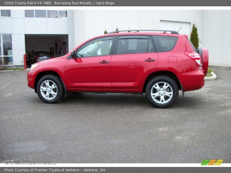 Barcelona Red Metallic / Sand Beige 2009 Toyota RAV4 V6 4WD