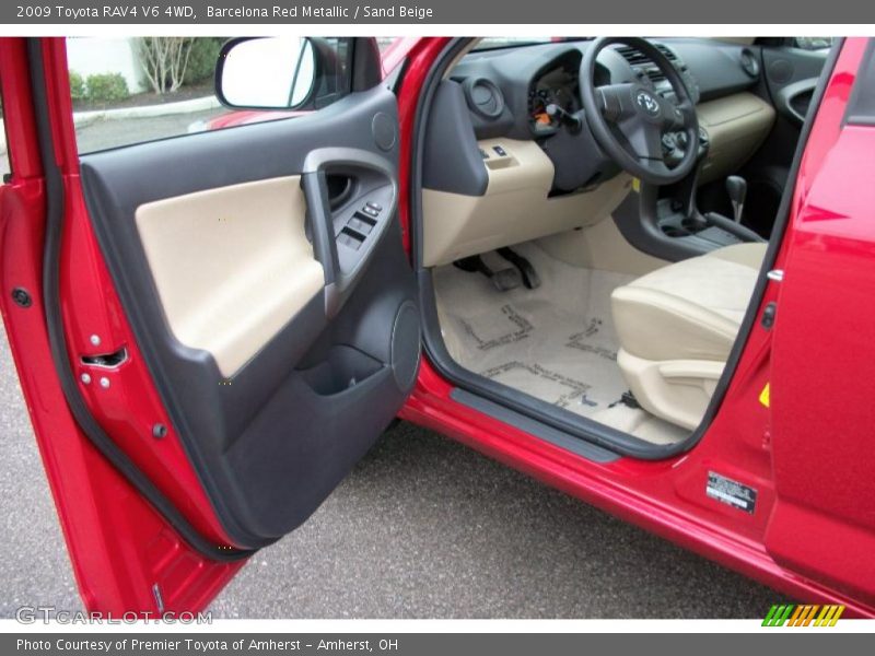 Barcelona Red Metallic / Sand Beige 2009 Toyota RAV4 V6 4WD