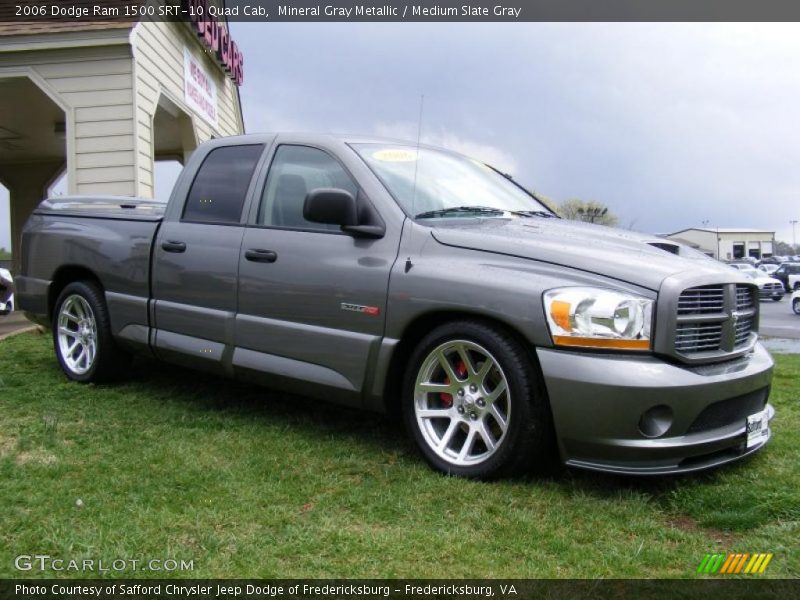 Mineral Gray Metallic / Medium Slate Gray 2006 Dodge Ram 1500 SRT-10 Quad Cab