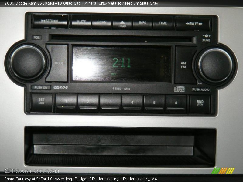 Mineral Gray Metallic / Medium Slate Gray 2006 Dodge Ram 1500 SRT-10 Quad Cab