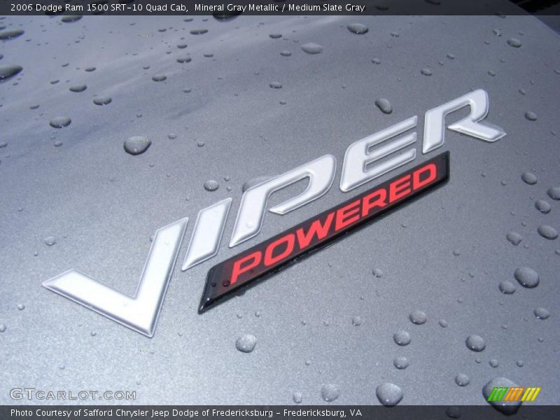 Mineral Gray Metallic / Medium Slate Gray 2006 Dodge Ram 1500 SRT-10 Quad Cab