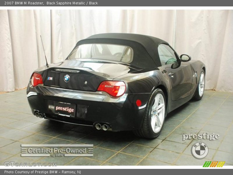 Black Sapphire Metallic / Black 2007 BMW M Roadster