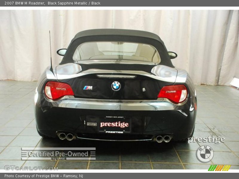 Black Sapphire Metallic / Black 2007 BMW M Roadster