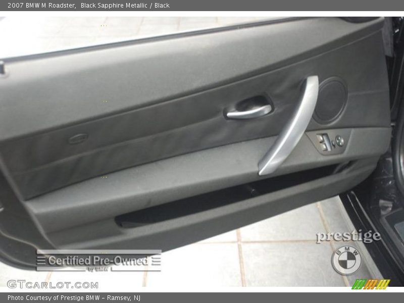 Black Sapphire Metallic / Black 2007 BMW M Roadster