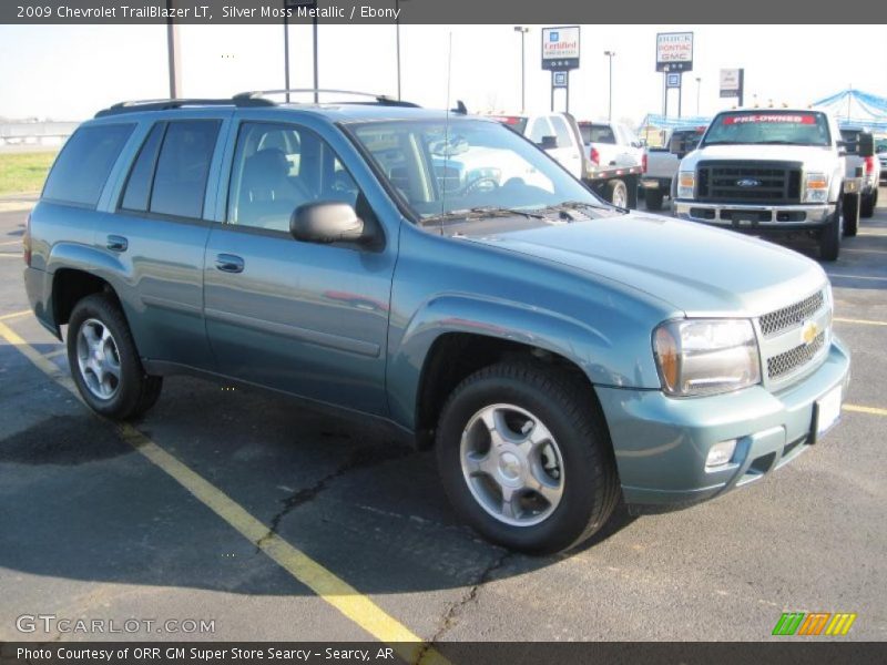 Silver Moss Metallic / Ebony 2009 Chevrolet TrailBlazer LT
