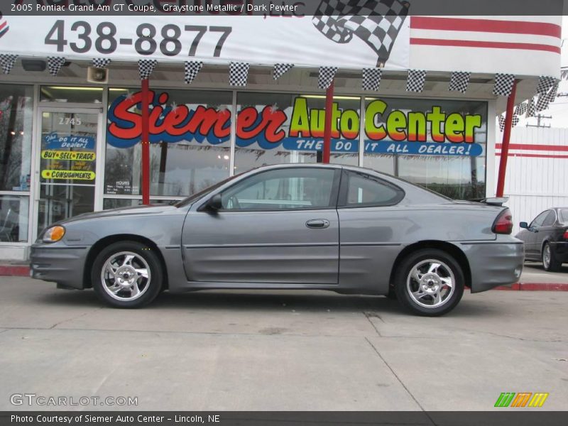 Graystone Metallic / Dark Pewter 2005 Pontiac Grand Am GT Coupe