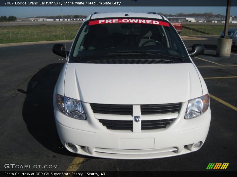 Stone White / Medium Slate Gray 2007 Dodge Grand Caravan SXT