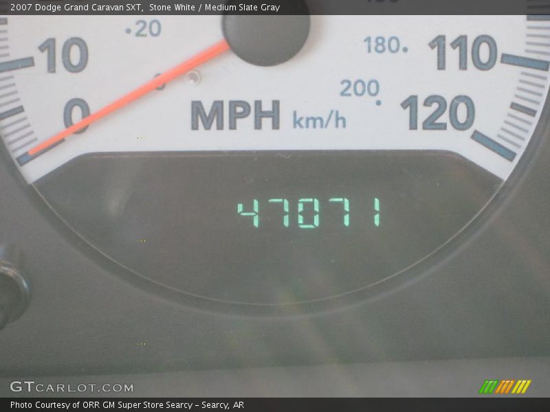 Stone White / Medium Slate Gray 2007 Dodge Grand Caravan SXT