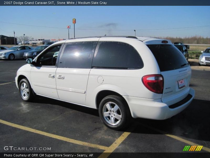 Stone White / Medium Slate Gray 2007 Dodge Grand Caravan SXT