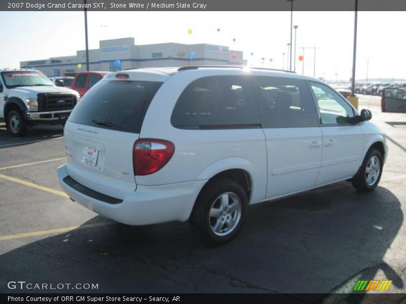 Stone White / Medium Slate Gray 2007 Dodge Grand Caravan SXT