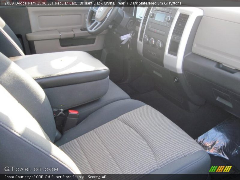 Brilliant Black Crystal Pearl / Dark Slate/Medium Graystone 2009 Dodge Ram 1500 SLT Regular Cab