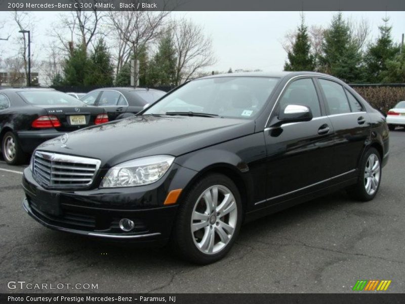 Black / Black 2009 Mercedes-Benz C 300 4Matic