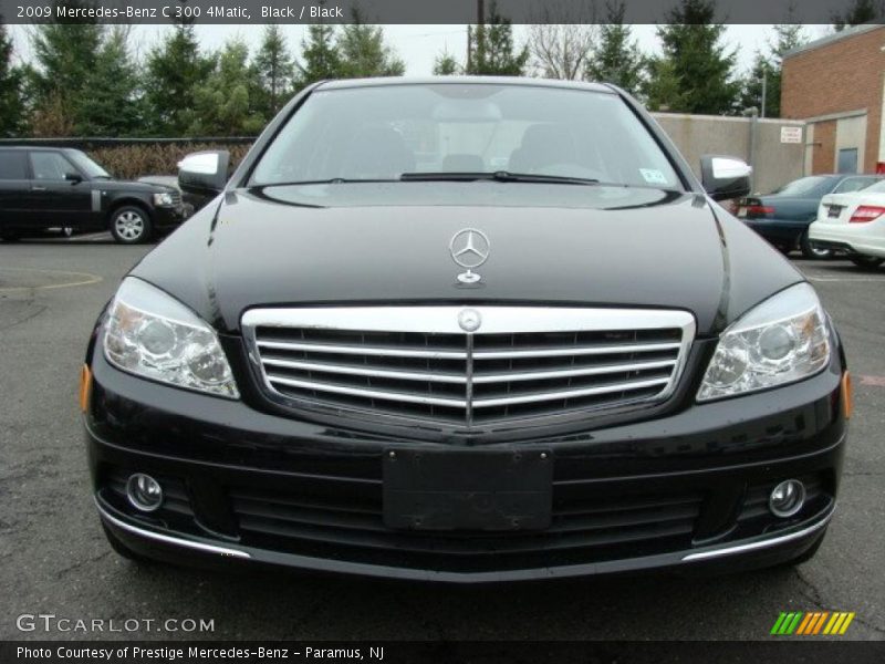 Black / Black 2009 Mercedes-Benz C 300 4Matic