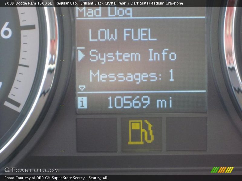 Brilliant Black Crystal Pearl / Dark Slate/Medium Graystone 2009 Dodge Ram 1500 SLT Regular Cab