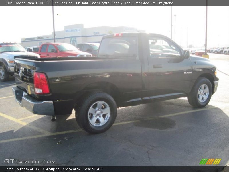 Brilliant Black Crystal Pearl / Dark Slate/Medium Graystone 2009 Dodge Ram 1500 SLT Regular Cab
