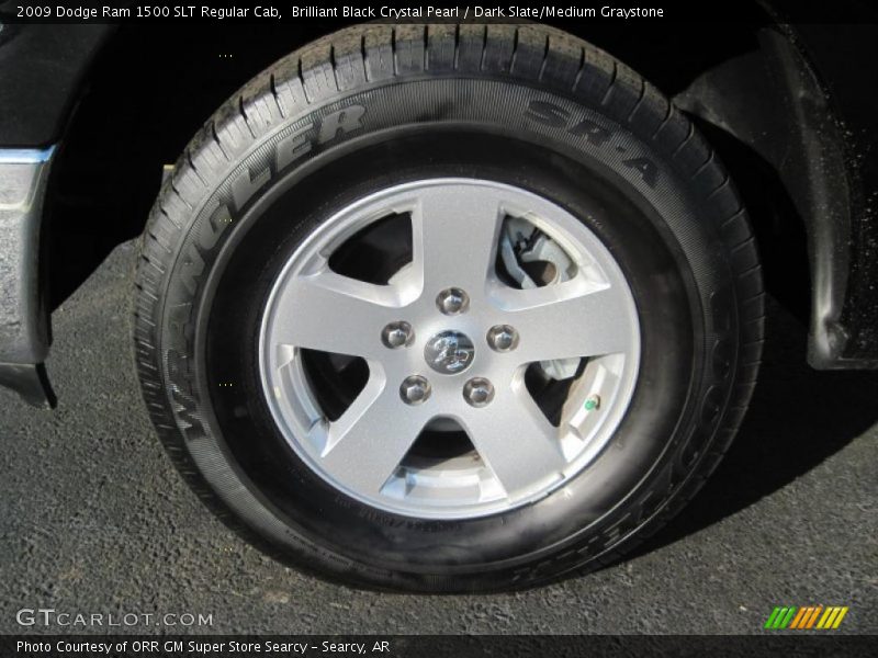 Brilliant Black Crystal Pearl / Dark Slate/Medium Graystone 2009 Dodge Ram 1500 SLT Regular Cab