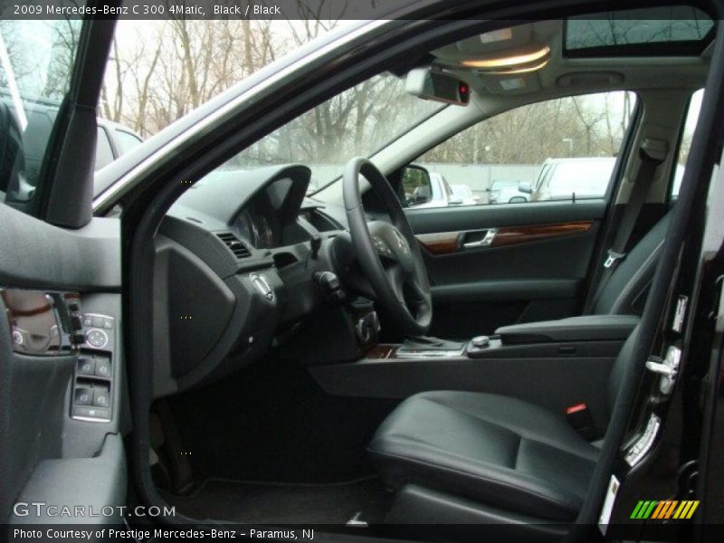 Black / Black 2009 Mercedes-Benz C 300 4Matic