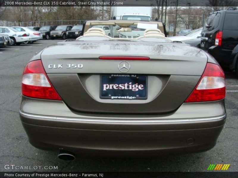 Steel Grey Metallic / Stone 2008 Mercedes-Benz CLK 350 Cabriolet