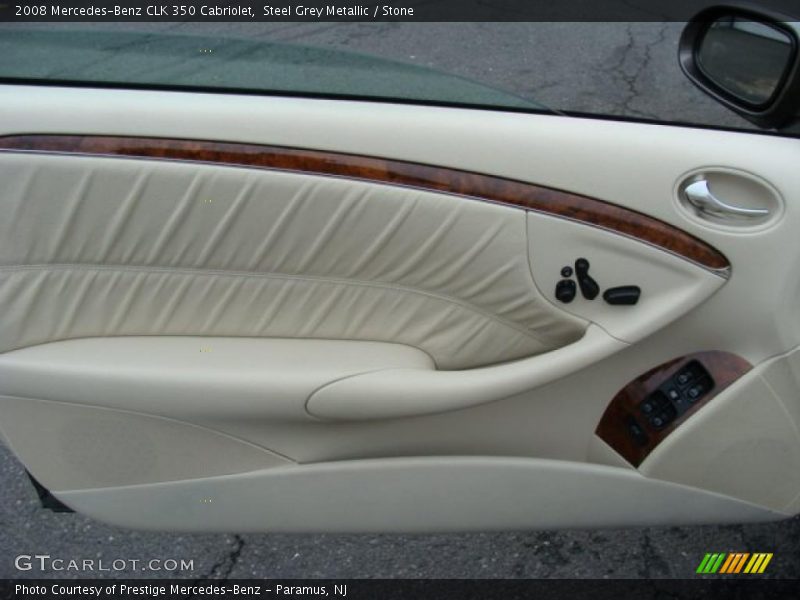 Steel Grey Metallic / Stone 2008 Mercedes-Benz CLK 350 Cabriolet