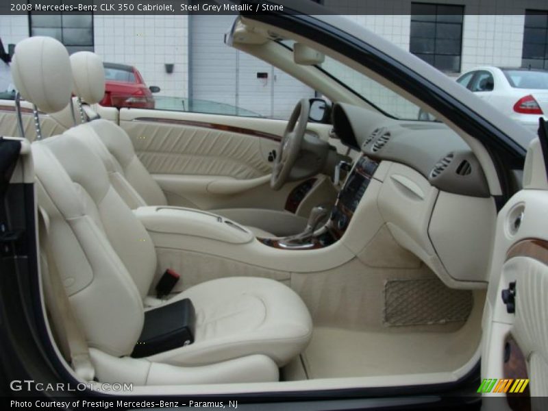 Steel Grey Metallic / Stone 2008 Mercedes-Benz CLK 350 Cabriolet
