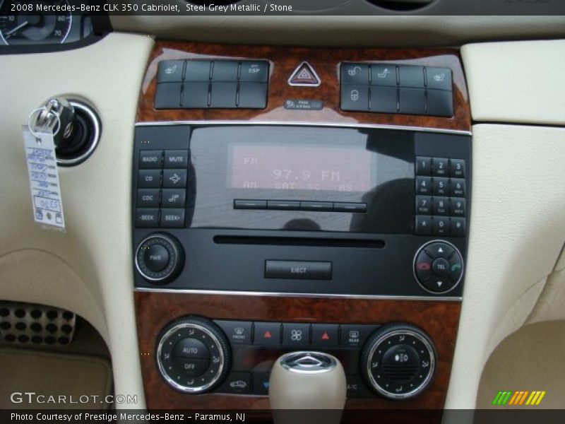 Steel Grey Metallic / Stone 2008 Mercedes-Benz CLK 350 Cabriolet