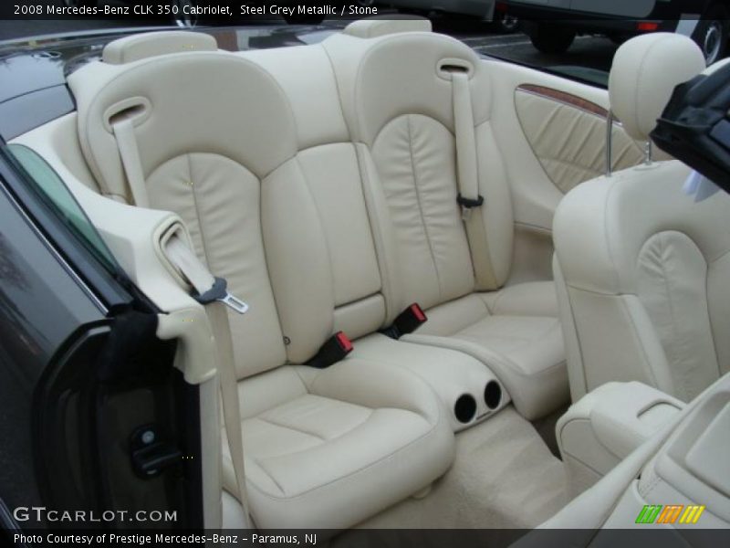 Steel Grey Metallic / Stone 2008 Mercedes-Benz CLK 350 Cabriolet