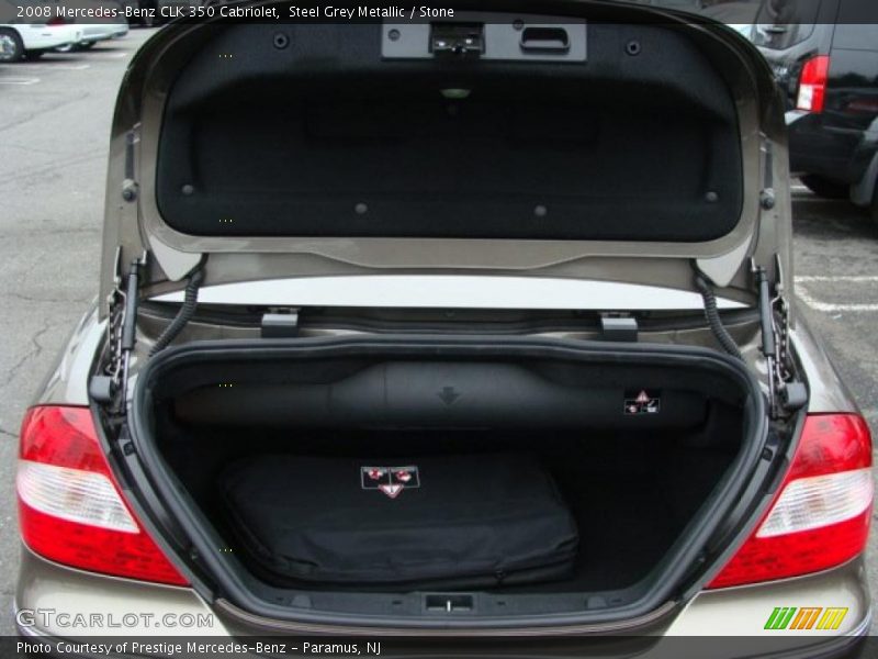 Steel Grey Metallic / Stone 2008 Mercedes-Benz CLK 350 Cabriolet